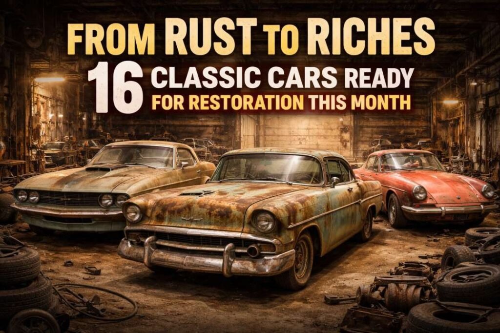 From Rust to Riches: 16 Classic Cars Ready for Restoration