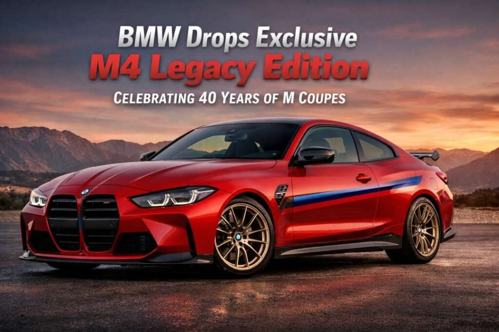 BMW Drops Exclusive M4 Legacy Edition to Celebrate 40 Years of M Coupes