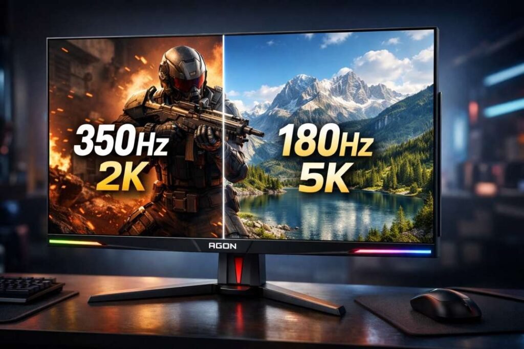 AOC's New AGON 7 Pro Is a Game-Changer With 350Hz and 5K Dual Mode
