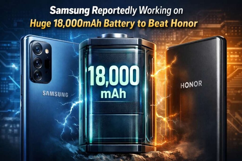 Samsung Reportedly Working on a Huge 18,000 mAh Battery to Beat Honor.