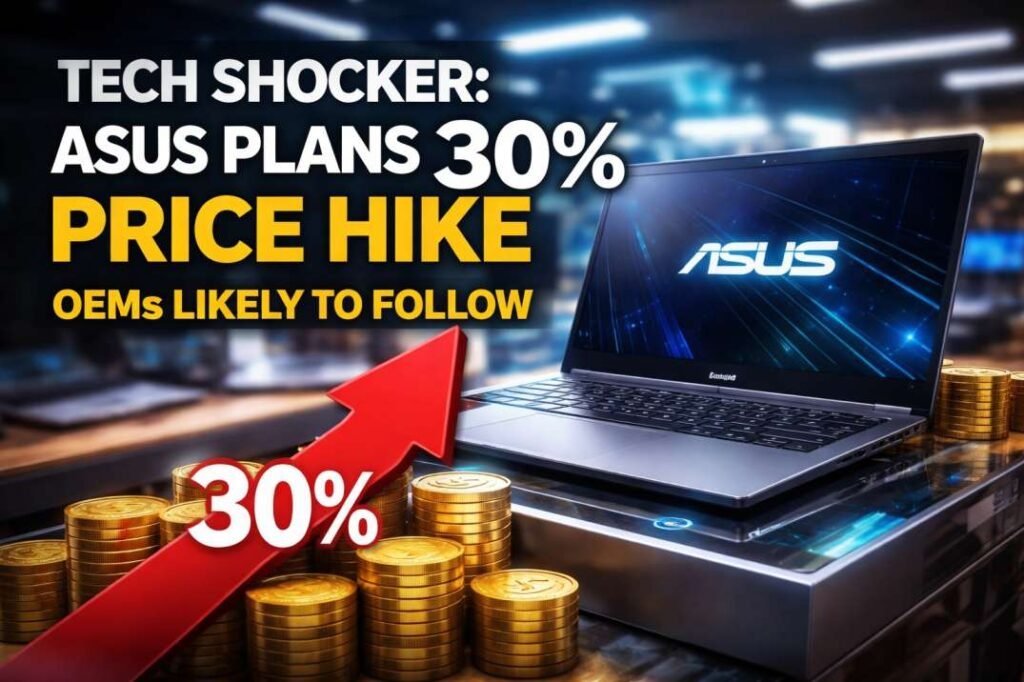 Tech Shocker: ASUS Plans 30% Price Hike, OEMs Likely to Follow
