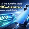 Vivo T5 Pro Rumored Specs: 8,200mAh Battery, Features and Launch Details