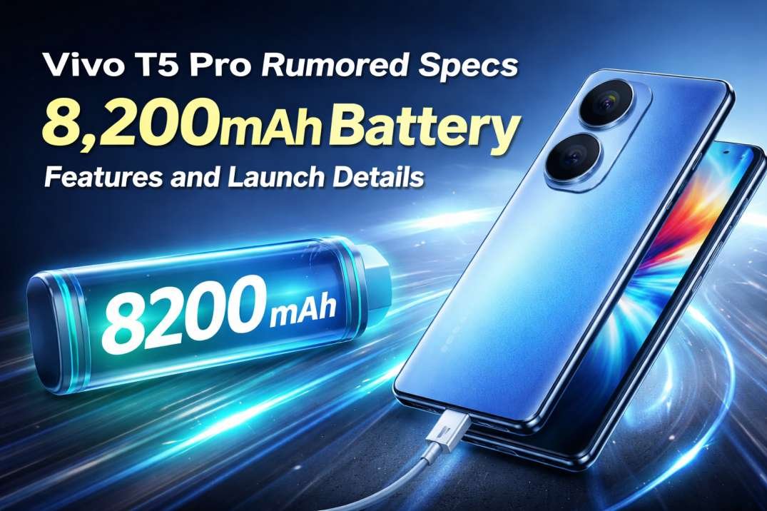 Vivo T5 Pro Rumored Specs: 8,200mAh Battery, Features and Launch Details