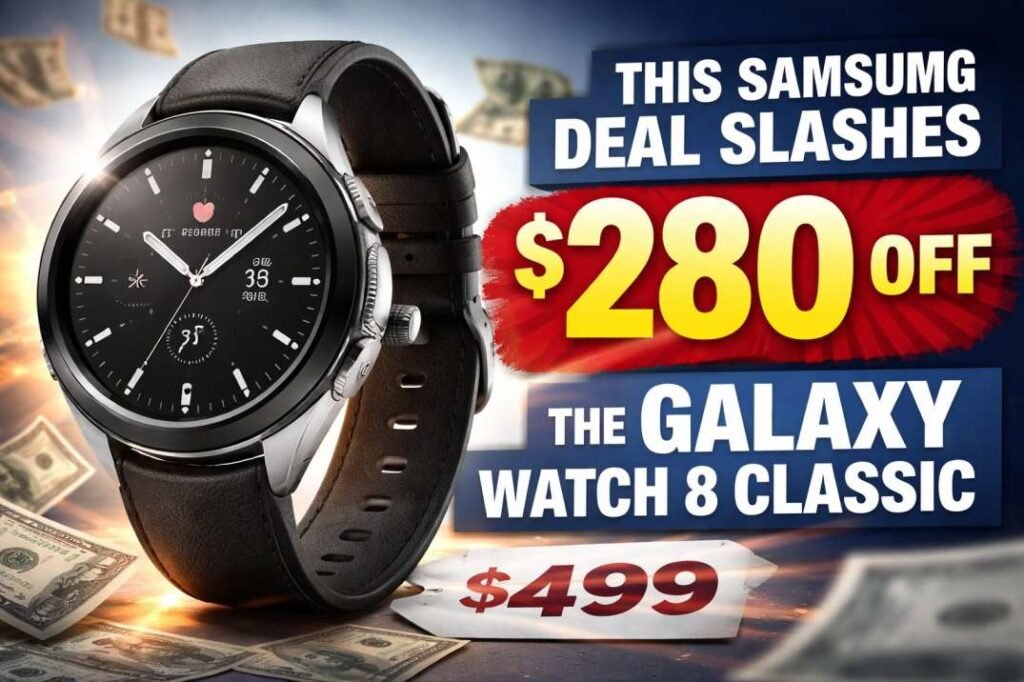 This Samsung Deal Slashes $280 Off the Galaxy Watch 8 Classic, Making Premium Wearables More Accessible