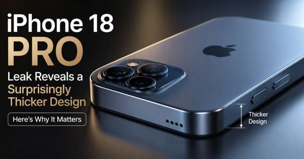 iPhone 18 Pro Leak Reveals a Surprisingly Thicker Design — Here's Why It Matters