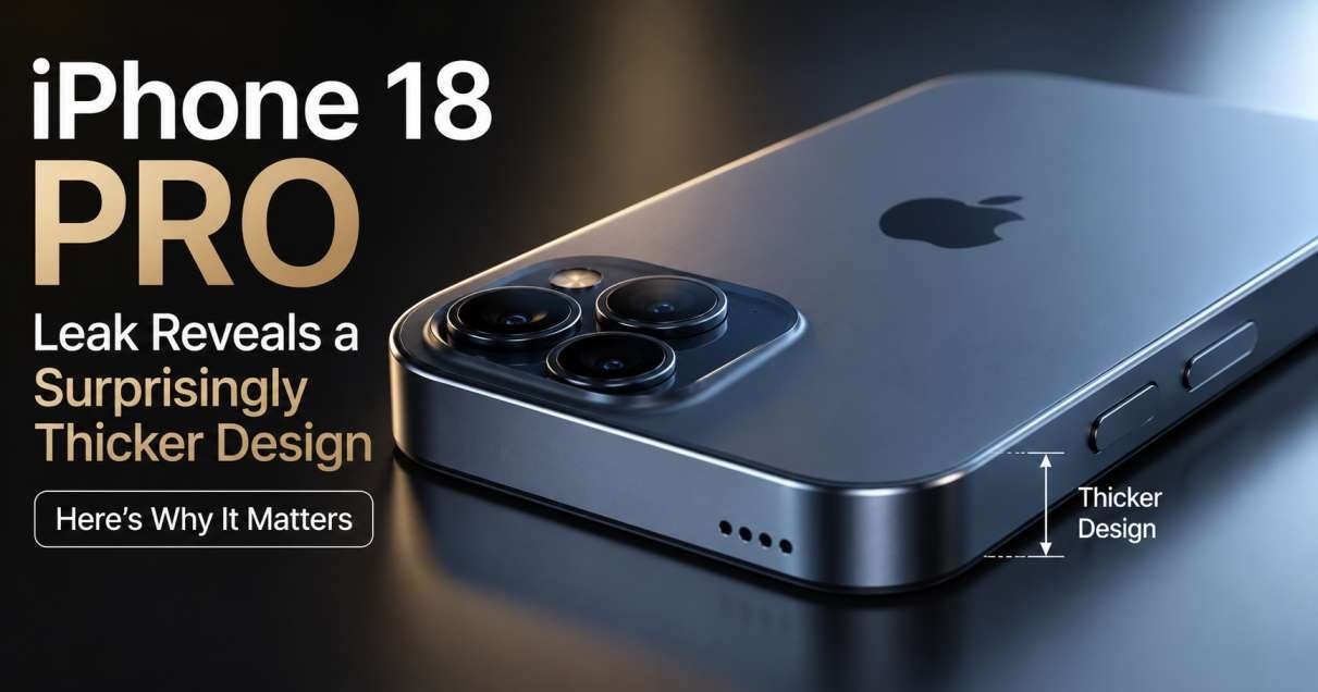 iPhone 18 Pro Leak Reveals a Surprisingly Thicker Design — Here's Why It Matters