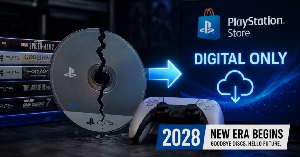 PlayStation Ends Physical Game Discs Forever: Sony Confirms Digital-Only Games Starting January 2028